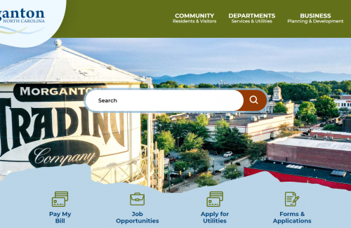 City website screenshot 