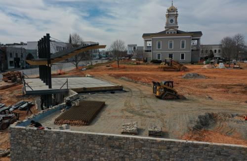 Historic Courthouse Square Construction