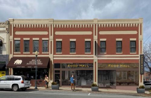 Proposed rendering of 117 East Union Street building after renovation
