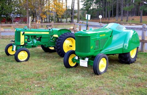 This is an image of tractors at Catawba Meadows Park.
