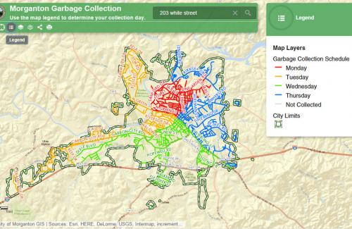 Picture of the Morganton Garbage Collection Online Map